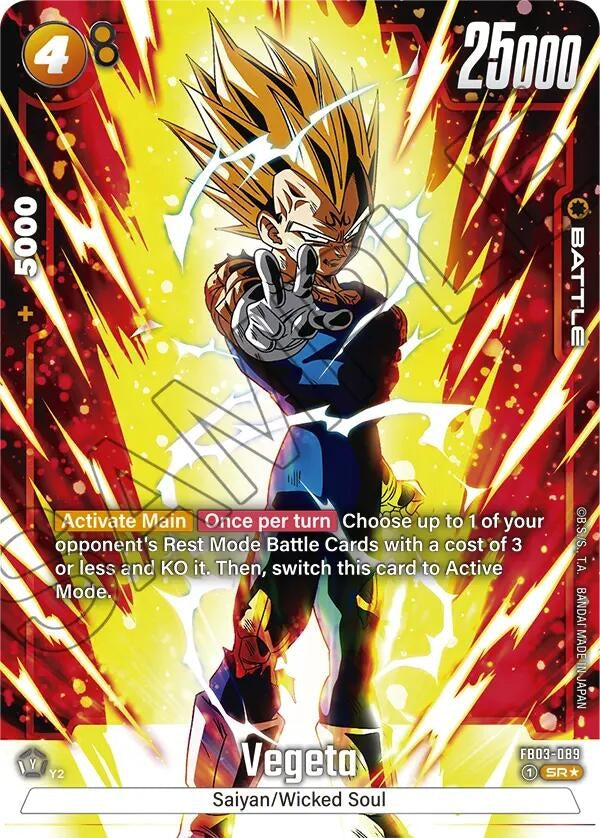 Image for Vegeta - FB03-089 (Alternate Art) - Dragon Ball Super: Fusion World