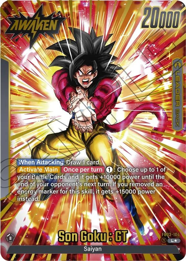 Image for Son Goku : GT - FB03-104 (Alternate Art) - Dragon Ball Super: Fusion World