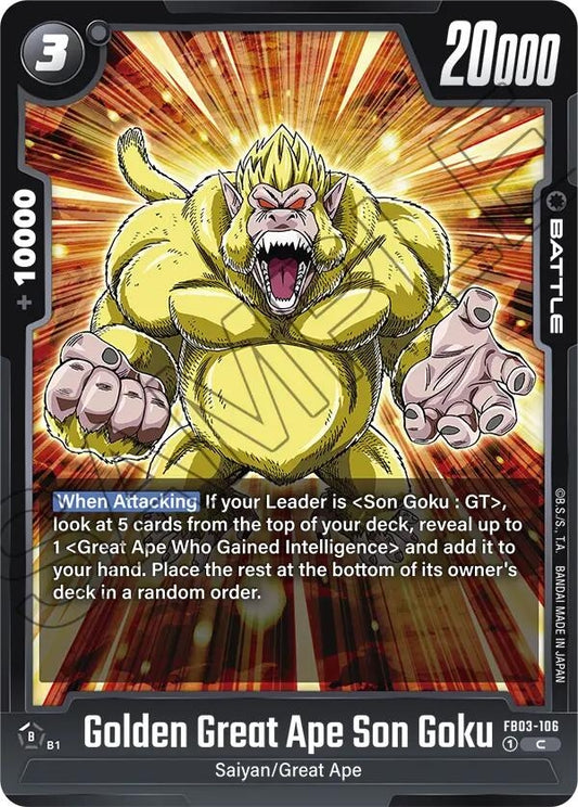 Image for Golden Great Ape Son Goku - Dragon Ball Super: Fusion World