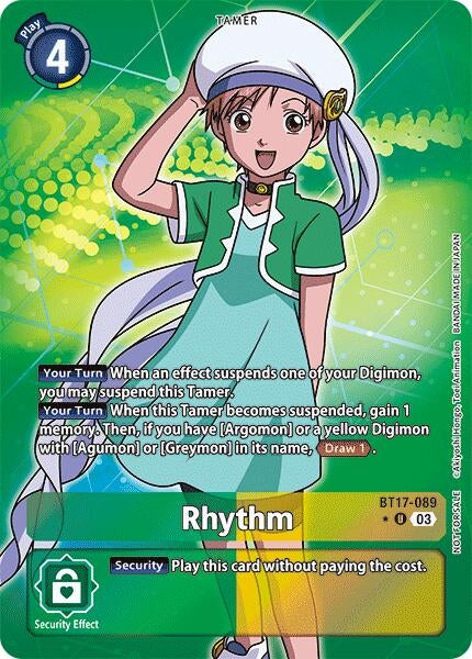 Image for Rhythm (Box Promotion Pack: Secret Crisis) - Digimon Card Game