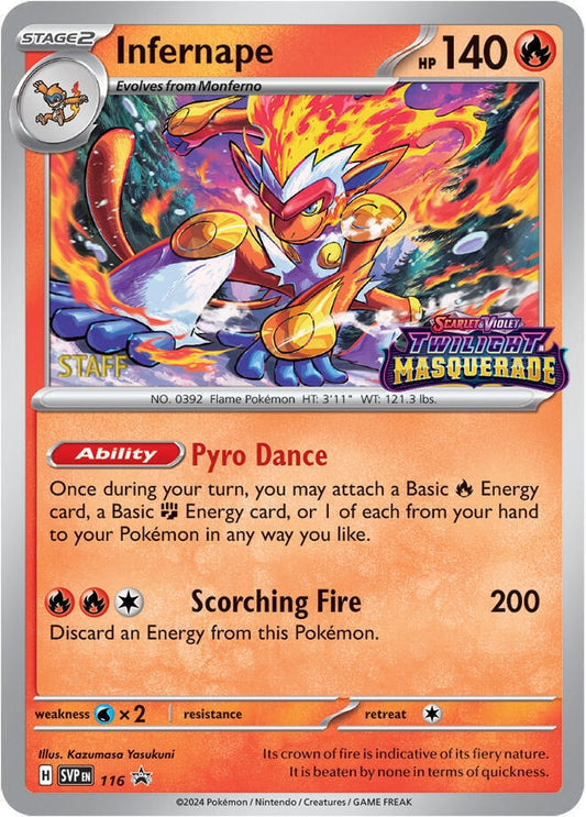 Image for Infernape - 116 (Prerelease) [Staff] - Pokemon
