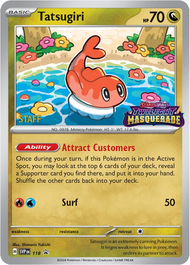 Image for Tatsugiri - 118 (Prerelease) [Staff] - Pokemon