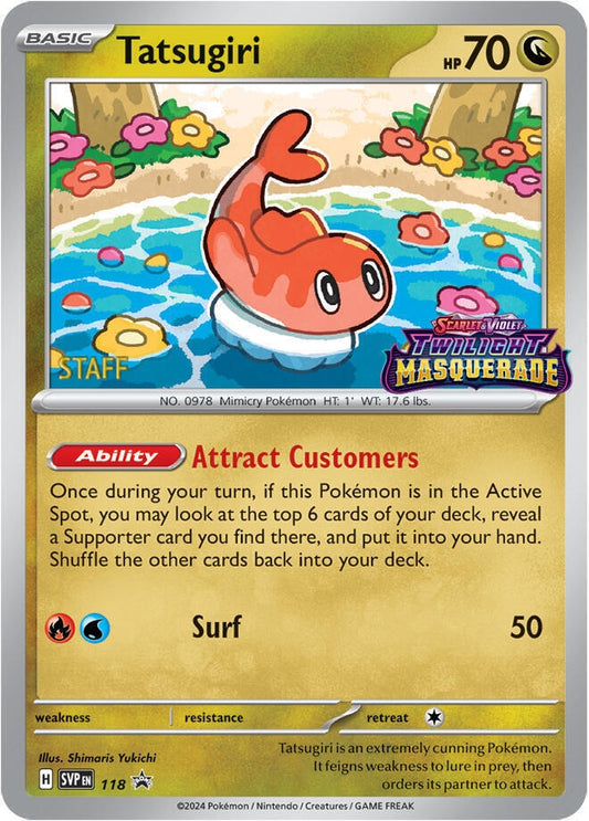 Image for Tatsugiri - 118 (Prerelease) [Staff] - Pokemon