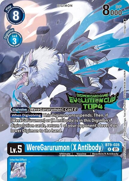 Image for WereGarurumon (X Antibody) (2024 Evolution Cup Top 4) - Digimon Card Game