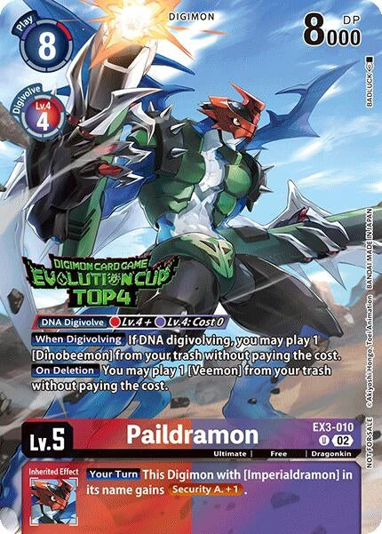 Image for Paildramon (2024 Evolution Cup Top 4) - Digimon Card Game