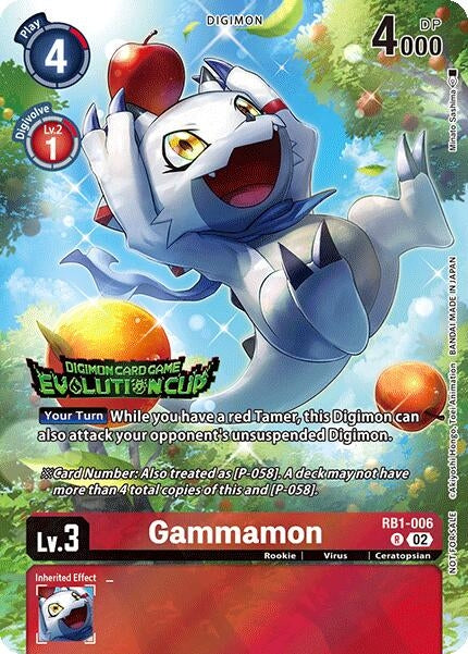 Image for Gammamon - RB1-006 (2024 Evolution Cup) - Digimon Card Game