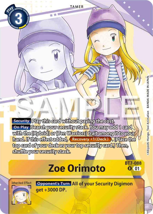 Image for Zoe Orimoto (Premium Heroines Set) - Digimon Card Game
