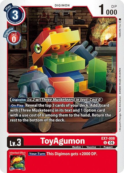 Image for ToyAgumon - EX7-008 - Digimon Card Game