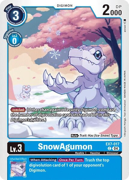 Image for SnowAgumon - Digimon Card Game