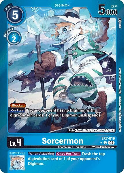 Image for Sorcermon (Foil) - Digimon Card Game
