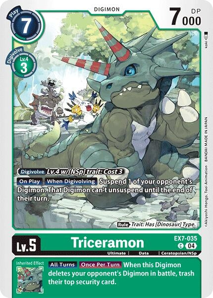 Image for Triceramon - Digimon Card Game