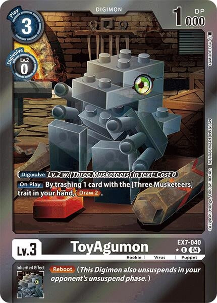 Image for ToyAgumon - EX7-040 (Foil) - Digimon Card Game