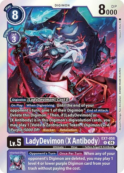 Image for LadyDevimon (X Antibody) - Digimon Card Game