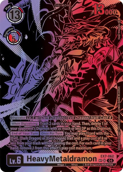 Image for HeavyMetaldramon (Textured) - Digimon Card Game