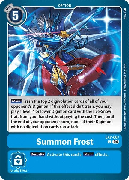 Image for Summon Frost - Digimon Card Game