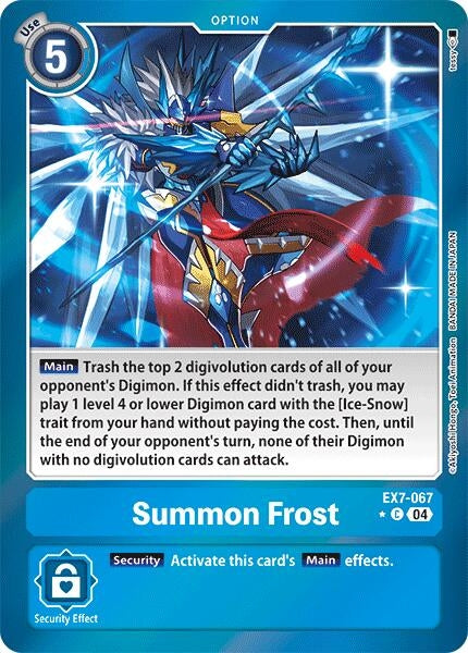 Image for Summon Frost (Foil) - Digimon Card Game