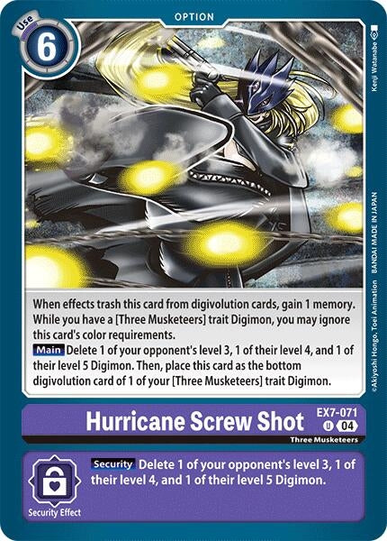 Image for Hurricane Screw Shot - Digimon Card Game