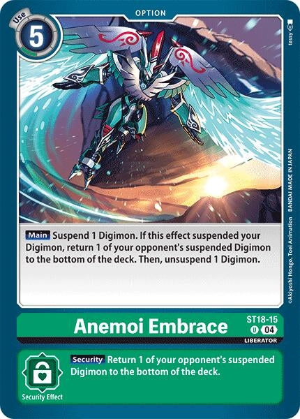Image for Anemoi Embrace - Digimon Card Game