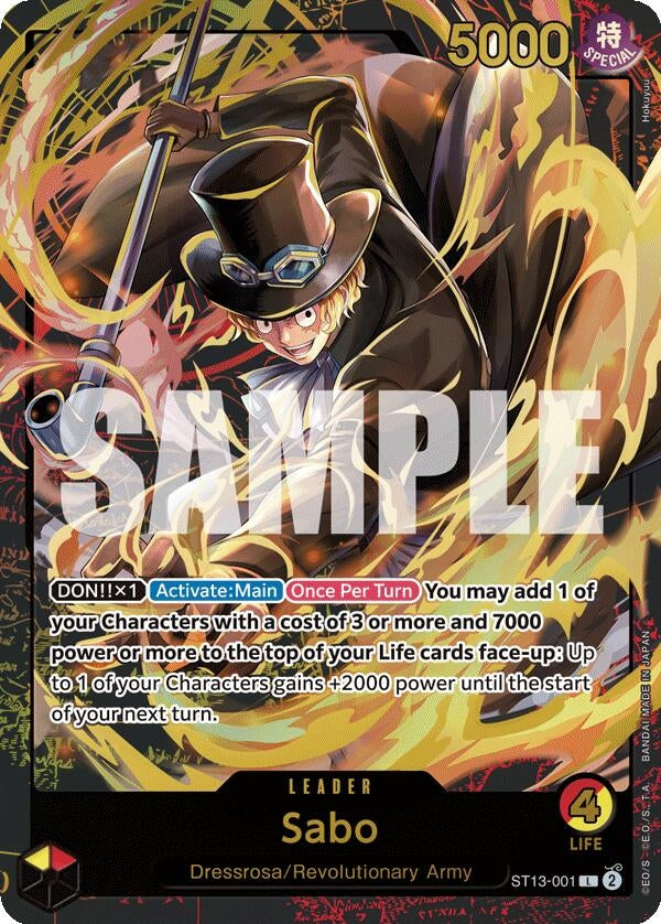 Image for Sabo (Premium Card Collection -Leader Collection-) - One Piece Card Game