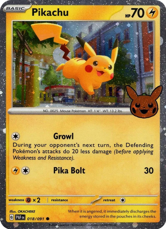 Image for Pikachu - 018/091 (Cosmos Holo) - Pokemon