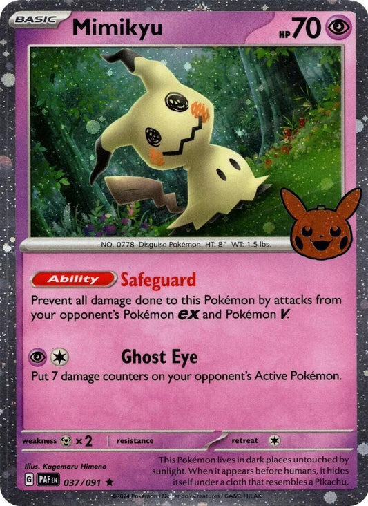 Image for Mimikyu - 037/091 (Cosmos Holo) - Pokemon