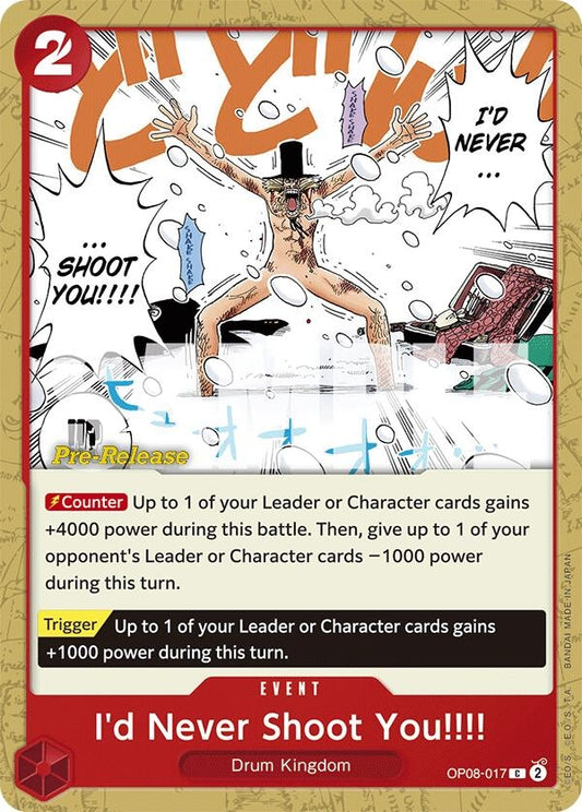 Image for I'd Never Shoot You!!!! - One Piece Card Game