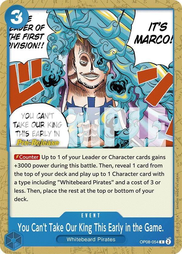Image for You Can't Take Our King This Early in the Game. - One Piece Card Game