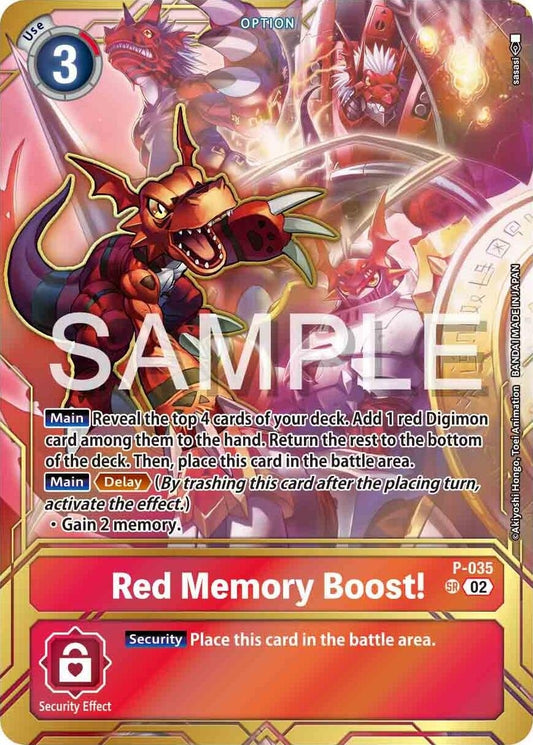 Image for Red Memory Boost! - P-035 (Premium Card Collection - Memory Boost! Set) - Digimon Card Game