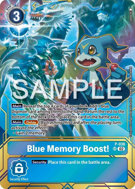 Image for Blue Memory Boost! - P-036 (Premium Card Collection - Memory Boost! Set) - Digimon Card Game