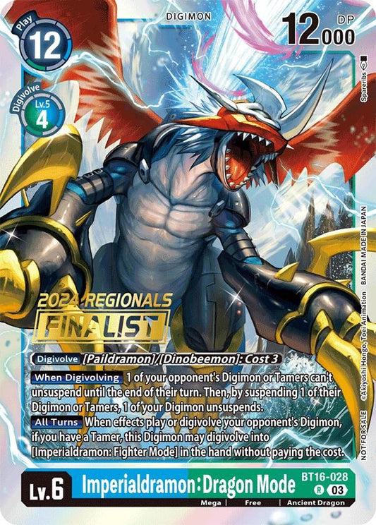 Image for Imperialdramon: Dragon Mode (2024 Regionals Finalist) - Digimon Card Game