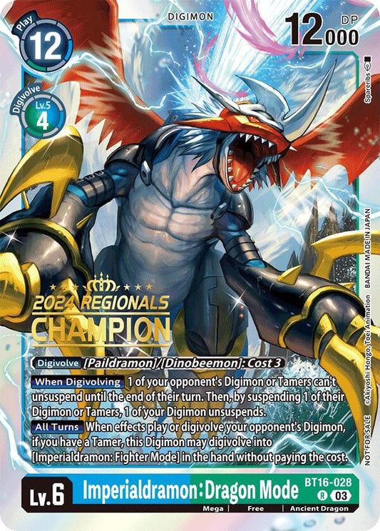 Image for Imperialdramon: Dragon Mode (2024 Regionals Champion) - Digimon Card Game