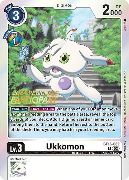 Image for Ukkomon (2024 Regionals Participant) - Digimon Card Game