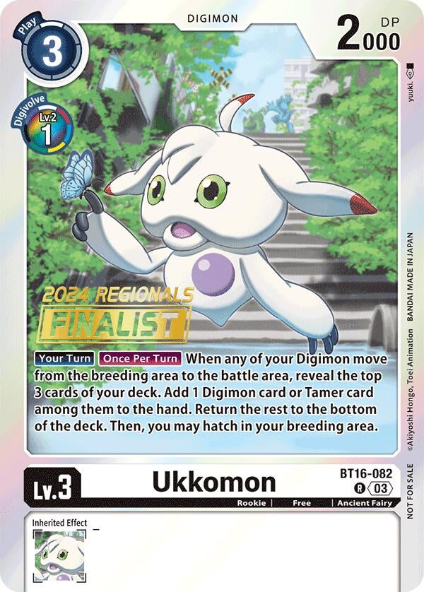 Image for Ukkomon (2024 Regionals Finalist) - Digimon Card Game