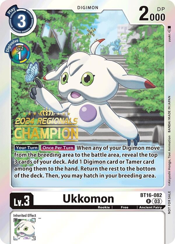 Image for Ukkomon (2024 Regionals Champion) - Digimon Card Game