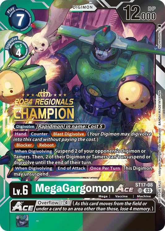 Image for MegaGargomon ACE (2024 Regionals Champion) - Digimon Card Game