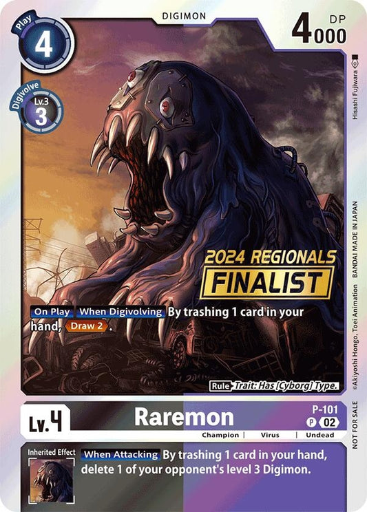 Image for Raremon - P-101 (2024 Regionals Finalist) - Digimon Card Game