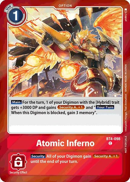 Image for Atomic Inferno (Event Pack 7) - Digimon Card Game