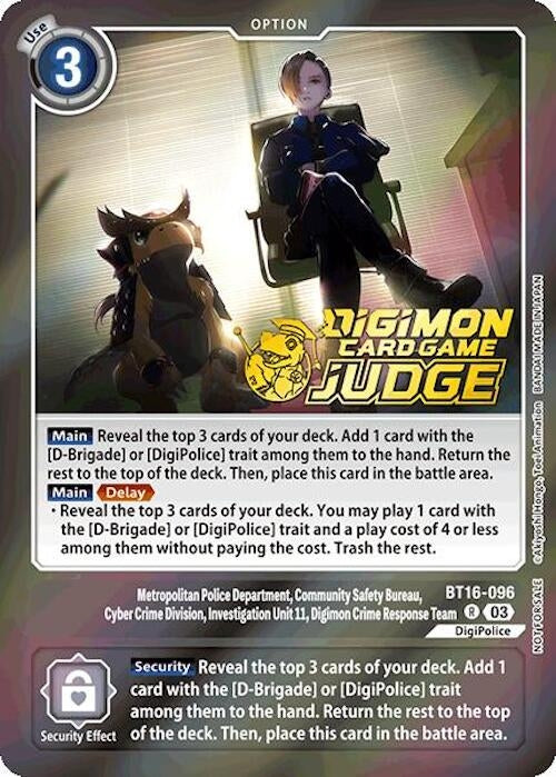 Image for Metropolitan Police Department, Community Safety Bureau, Cyber Crime Division... (Judge Pack 6) - Digimon Card Game