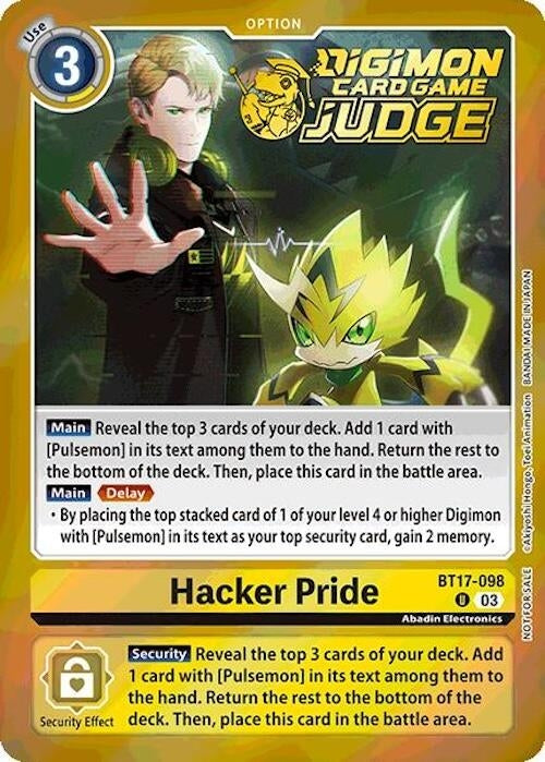 Image for Hacker Pride (Judge Pack 6) - Digimon Card Game