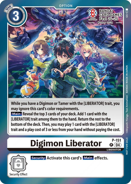 Image for Digimon Liberator - P-151 (BANDAI Card Games Fest 24-25 World Tour) - Digimon Card Game