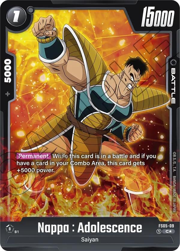 Image for Nappa : Adolescence (Bonus Pack Alternate Art) - Dragon Ball Super: Fusion World