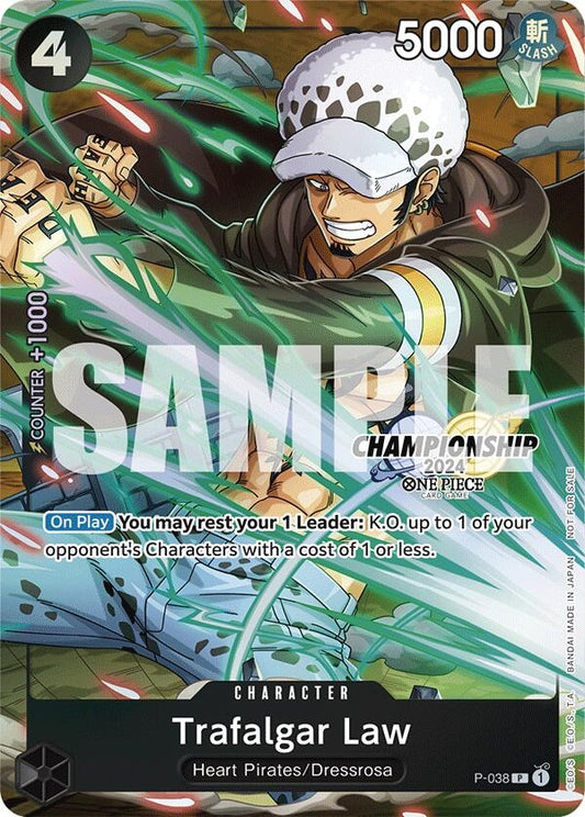 Image for Trafalgar Law - P-038 (CS 2024 Event Pack Finalist) - One Piece Card Game