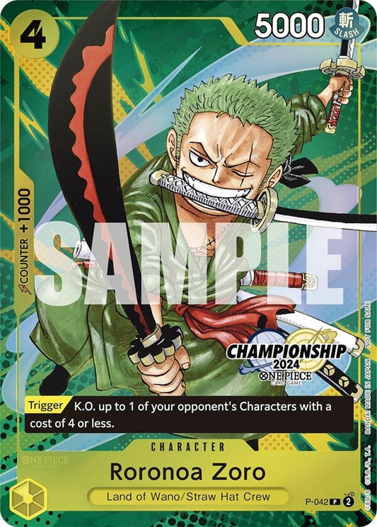 Image for Roronoa Zoro (CS 2024 Event Pack Finalist) - One Piece Card Game