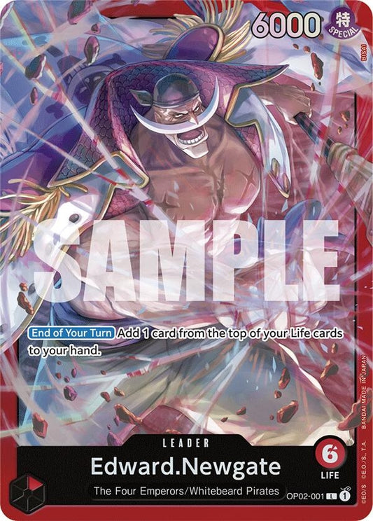 Image for Edward.Newgate (OP02-001) - One Piece Card Game