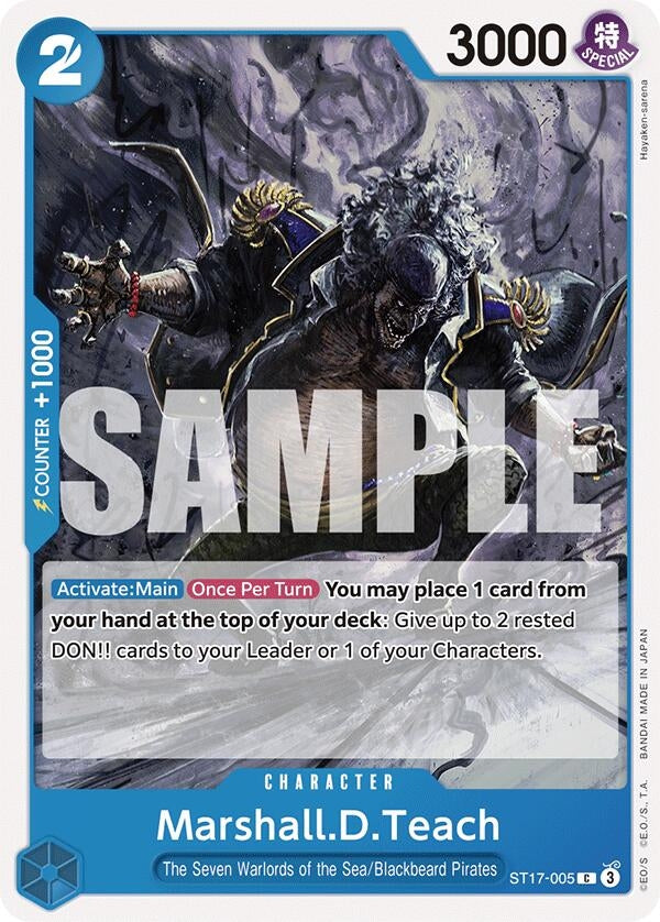 Image for Marshall.D.Teach - One Piece Card Game