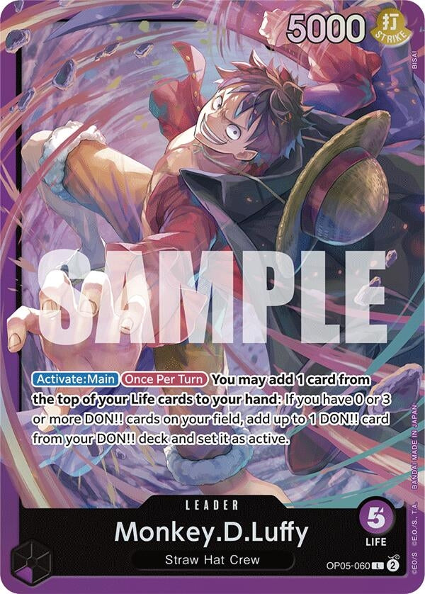Image for Monkey.D.Luffy (OP05-060) - One Piece Card Game