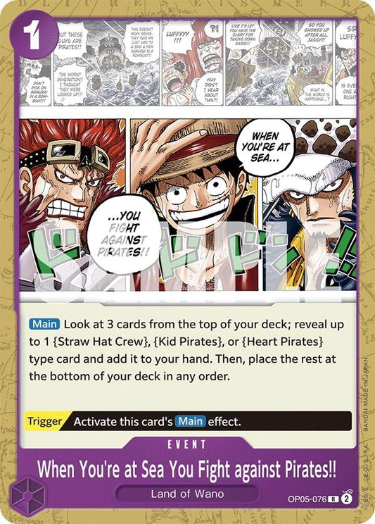 Image for When You're at Sea You Fight against Pirates!! - One Piece Card Game
