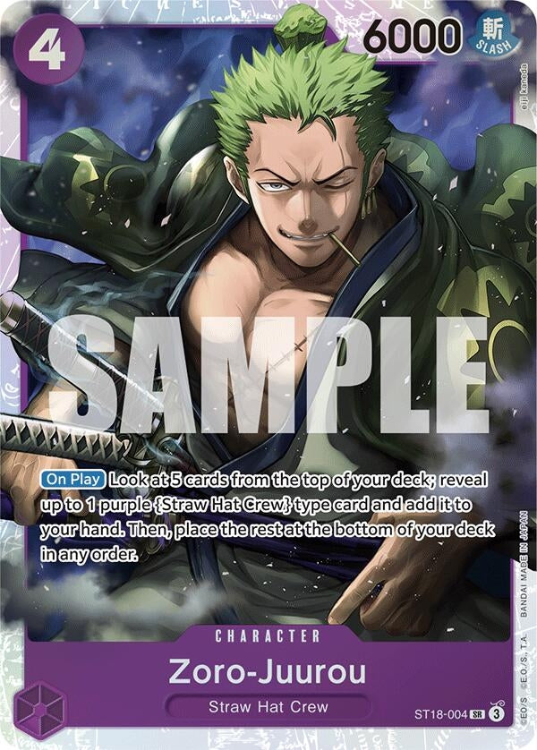 Image for Zoro-Juurou (ST18-004) - One Piece Card Game