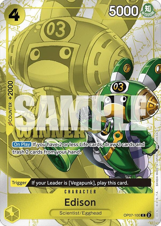 Image for Edison (Winner Pack 2024 Oct.-Dec.) - One Piece Card Game