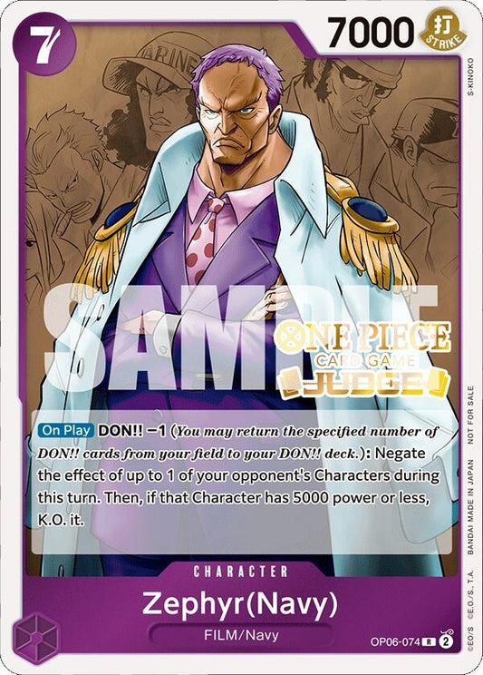 Image for Zephyr (Navy) (Judge Pack Vol. 4) - One Piece Card Game